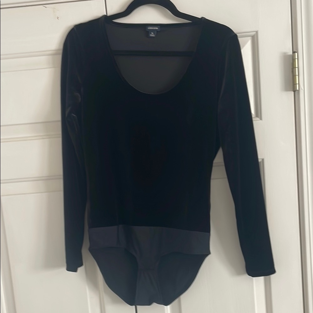 J. Crew Black Fitted Long Sleeve Bodysuit